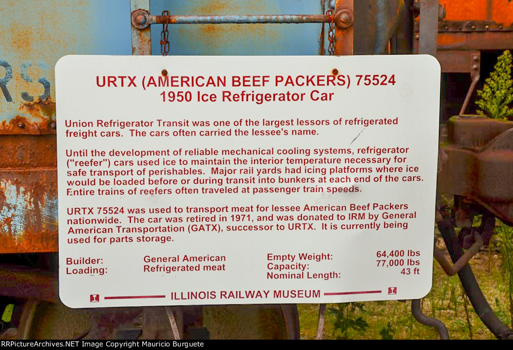 URTX American Beef Packers Ice Refrigerator Car